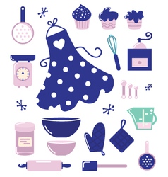 Housewife icons vector image