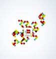 Color squares abstract background vector image