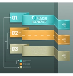 Modern banner Items for Web Business Design vector image