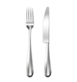 Table knife and fork vector image
