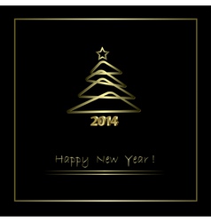 2014 New Year background vector image