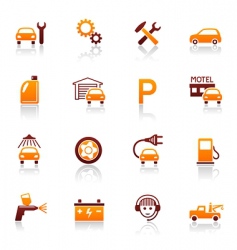 Auto service and repair icons vector image
