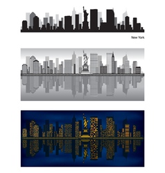 New york city skyline vector image