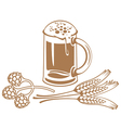 Wheat beer vector image