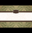 Vintage floral frame vector image