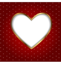 Valentines day heart backgroung vector image