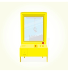 Claw machine isolated vector image
