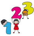 Children playing vector image