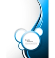 Abstract tech background with circles vector image