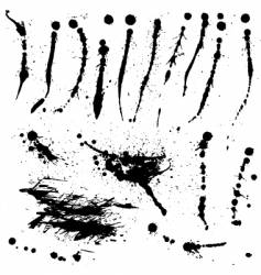 Ink splatters vector image