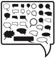 Speech bubbles vector image