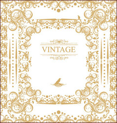 Vintage frame vector image