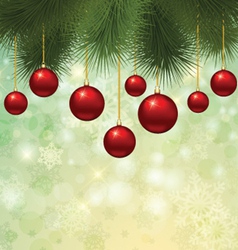 Christmas tree background vector image