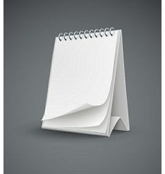 Calendar template with blank vector image