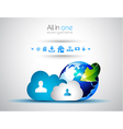 Cloud Computing concept background vector image