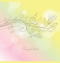 Floral background vector image