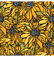 Seamless pattern with flowers vector image