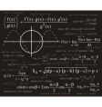 Formulas background vector image