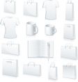 Blank products vector image
