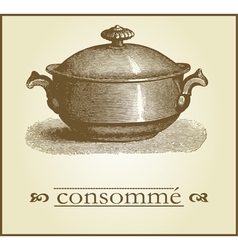 Menu cover vector image