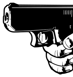 Taking aim vector image