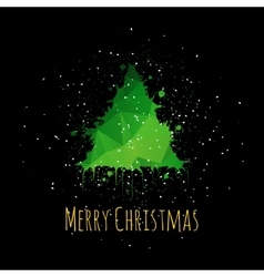 Grunge Christmas Greeting Card vector image