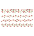 Rose border vector image