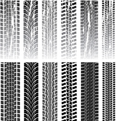 Tyre prints vector image