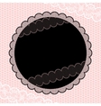 Vintage ornamental flowers seal vector image