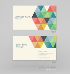 Business card abstract background vector image