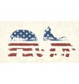 Democratic and republican political symbols vector image