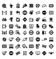 Big movie icon set vector image