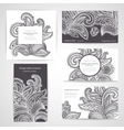 Set of banners with floral Indian ornaments can be vector image