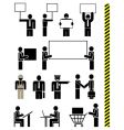 Job professions icons vector image