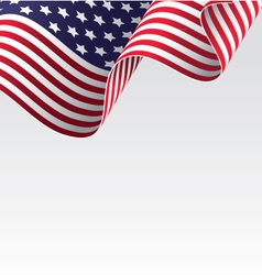 American flag vector image