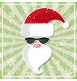 Santa in glasses with dark lenses vector image