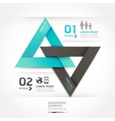 Modern arrow communication origami style vector image