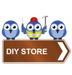 DIY STORE SIGN vector image
