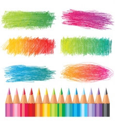 Coloured pencils vector image