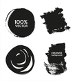 Grunge handmade black strokes- backgrounds vector image