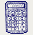 Calculator vector image