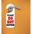 Do not disturb sign vector image