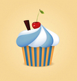 Cup cake vector image