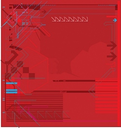 High tech background vector image