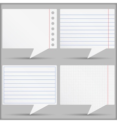 Paper Speech Bubbles vector image