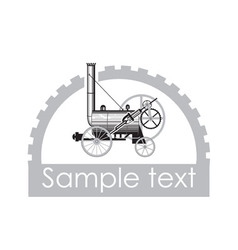 Locomotive vector image