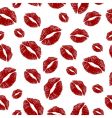 Hot kiss pattern vector image