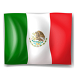 The flag of Mexico vector image