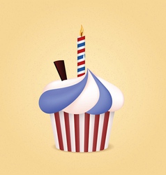 Cup cake vector image