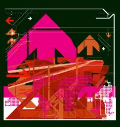 High tech background vector image